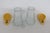 Mid 20th Century Daniells Mid Century Modern Yellow Flip Top Glass Salt and Pepper Shaker Pair For Sale In Miami - Image 6 of 14