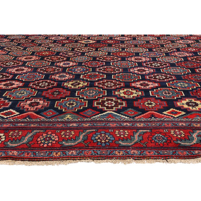 Antique Persian Bakhtiari Rug, 11'02 X 16'08 For Sale - Image 4 of 10