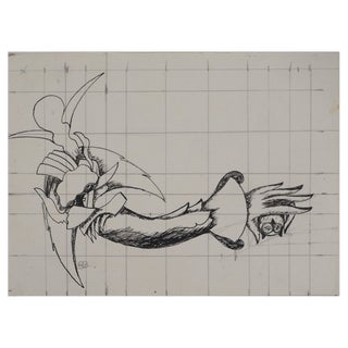 Jean-Claude Silbermann, Sly Signs, The Arm in Flower, Original Ink Drawing For Sale