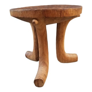 African Hand Carved Stool For Sale