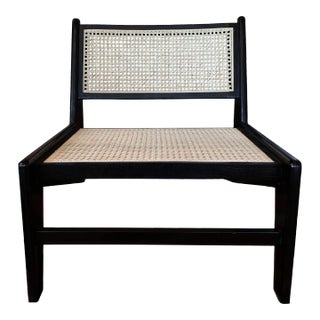 Galle Kangaroo Style Cane Wooden Chair For Sale