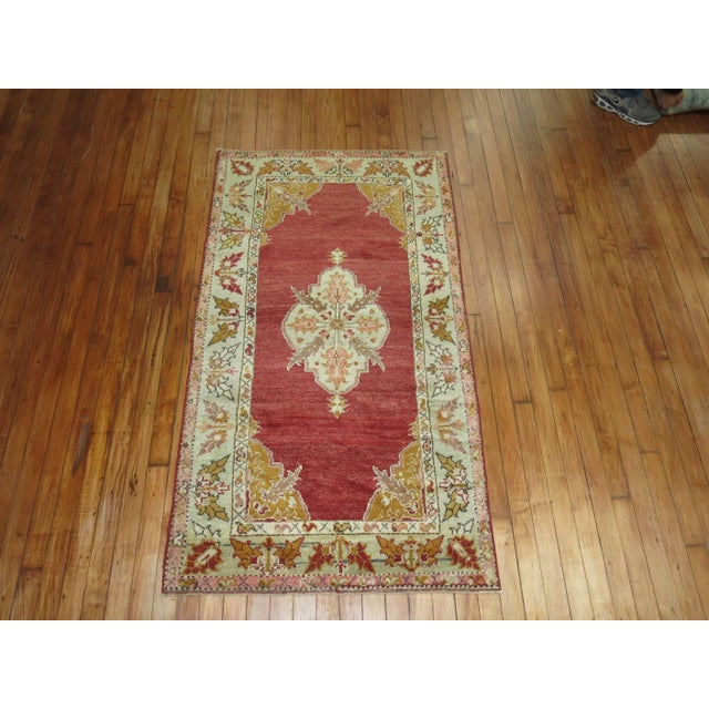Early 21st Century Antique Turkish Scatter Throw Rug For Sale - Image 5 of 6