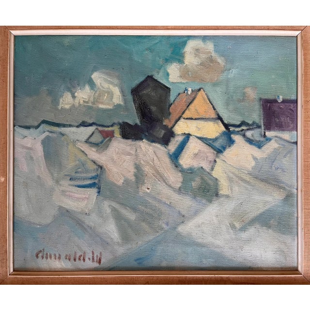 Vintage Painting by Danish Artist Arnold William Pedersen For Sale - Image 4 of 12