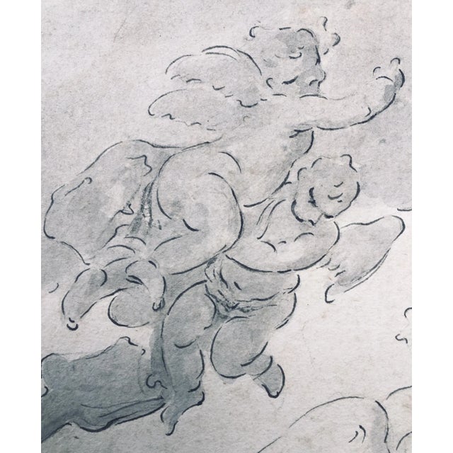18th Century Original Drawing, Circle of Giovanni Battista Tiepolo For Sale - Image 9 of 11