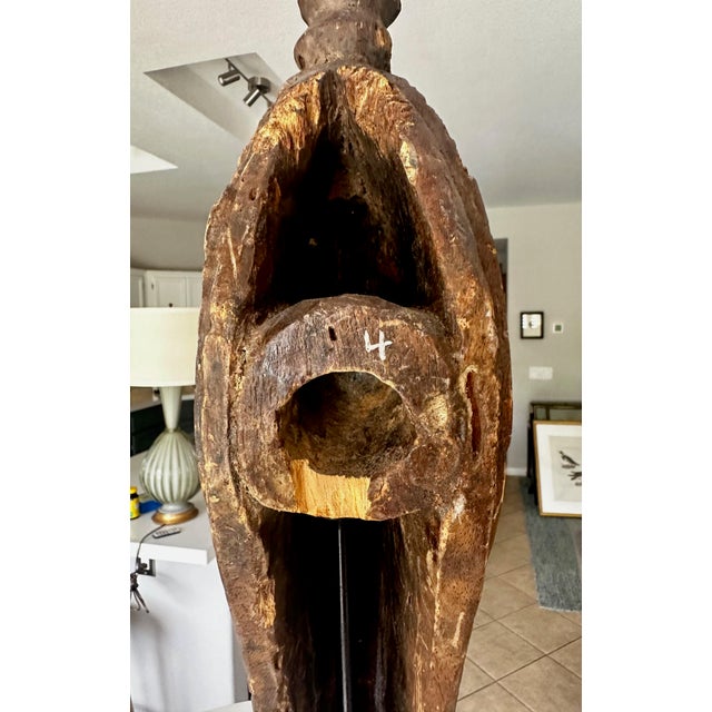 Anok Bird Sculture Mask African Art Baga People For Sale - Image 11 of 12