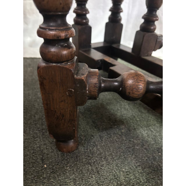 Diminutive Jacobean Style Oak Gateleg Table, Late 19th Century For Sale - Image 10 of 11