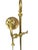 Ralph Lauren Vintage Brass Adjustable Library Floor Lamp With Marble Base For Sale - Image 4 of 12