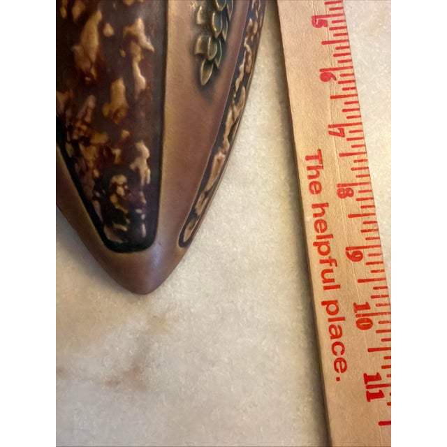 Sculpture Materials Antique Roseville Florentine Large Wall Pocket - 9.5"h - ca.1924 For Sale - Image 7 of 8