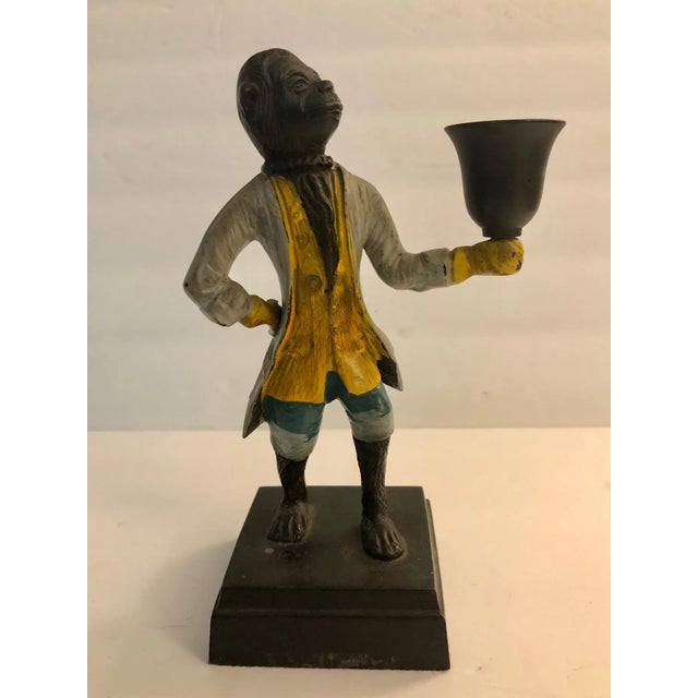 This fabulous, one of a kind Pair of "Butler" Monkey Candle Holders are perfect for the sophisticated decorator who loves...