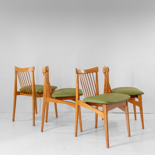 Mid-Century Modern Italian Wood Dining Chairs, 1960s, Set of 4 For Sale - Image 15 of 15