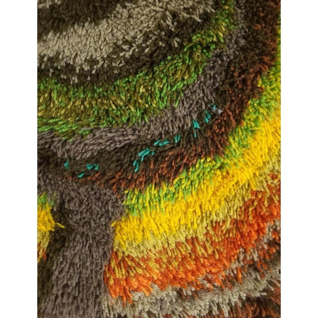 1970s German Wool Wall Tapestry, 1970s For Sale - Image 5 of 6