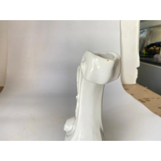 Ceramic Jug with White Color Vallauris France, 1960s For Sale - Image 6 of 10