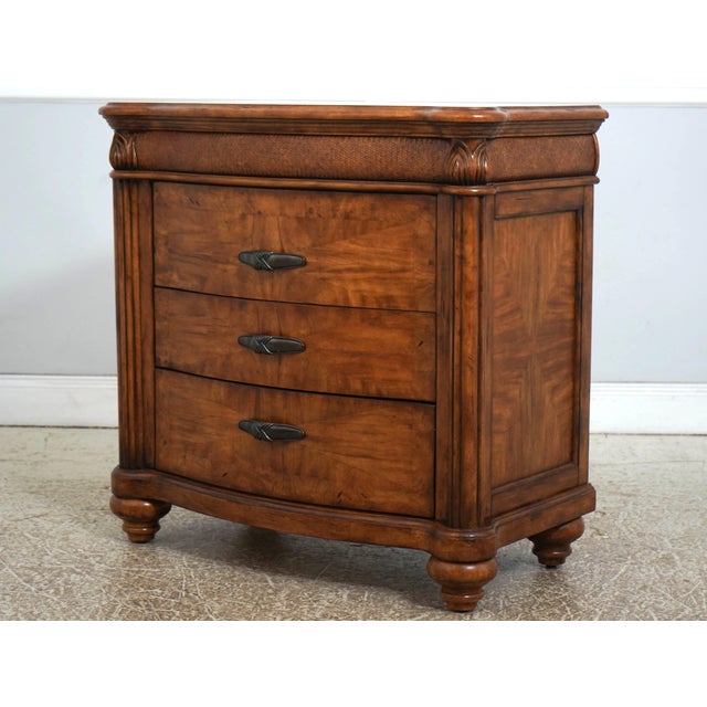 Age: Approx. 30 Years Old Details: Rattan Accents Caribbean or Tommy Bahama Style High Quality Construction Quarter Column...