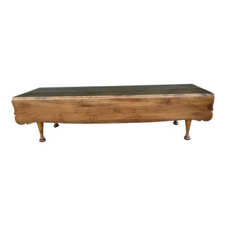 Reduced 1960s Vintage Solid Double Drop Side Coffee Table For Sale