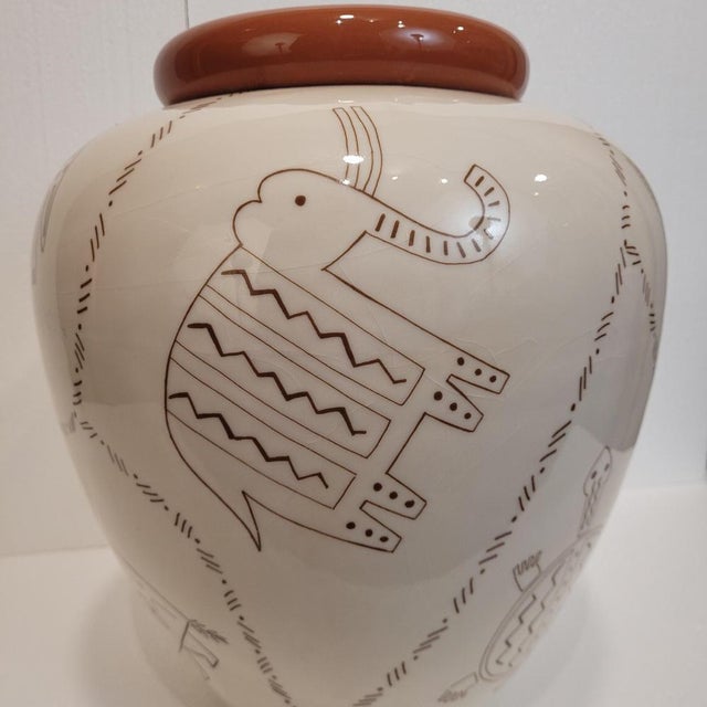 Ceramic Animal Vase, France, 1980s For Sale - Image 6 of 18