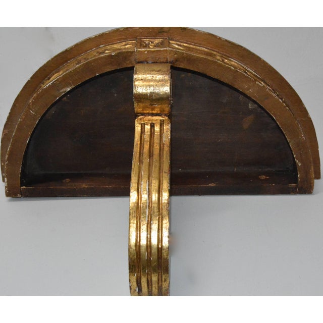 Carved Giltwood Wall Mount Console Shelf For Sale In Nashville - Image 6 of 7
