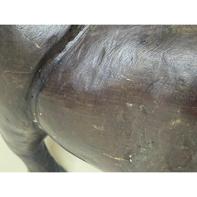Handcrafted Bronze Rhinoceros Sculpture, 1960s For Sale - Image 14 of 15