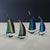 Glass Marisol 2-Piece Assorted Set Decorative Glass Sailboats, 10" For Sale - Image 7 of 8