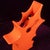 Abstract Orange Ceramic Sculptural Vase, 1980 For Sale - Image 9 of 18