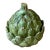 1970s Small Ceramic Green Artichoke Dish For Sale