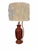 This striking pair of mid-century table lamps, attributed to the renowned Marbro Lamp Company, features a rich, mottled...