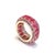 Bochic “Capri” Red Ruby & Purple Amethyst Ring Set In 18K Gold & Silver For Sale - Image 4 of 11