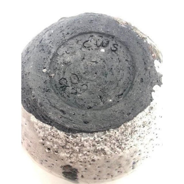 Vintage Studio Pottery Glazed Planter Pot Bowl 3.5” H X 4”—Signed Abstract Art For Sale In Seattle - Image 6 of 12