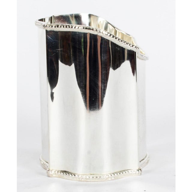 1970s 20th Century Neoclassical Silver-Plated Wine Coaster For Sale - Image 5 of 13