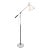 Angelo Lelii (Lelli) for Arredoluce Single-Arm White Adjustable Floor Lamp For Sale