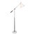 Arteluce Single-Arm White Adjustable Floor Lamp For Sale