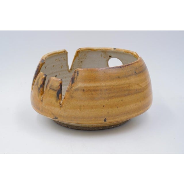 Mid-Century Modern Mid 20th Century Joel Edwards Abstract Pottery Catchall Ashtray For Sale - Image 3 of 7