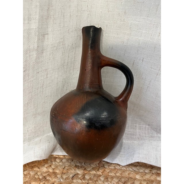 Antique African Ethiopian Terracotta Jebena Jar Container For Sale - Image 4 of 15