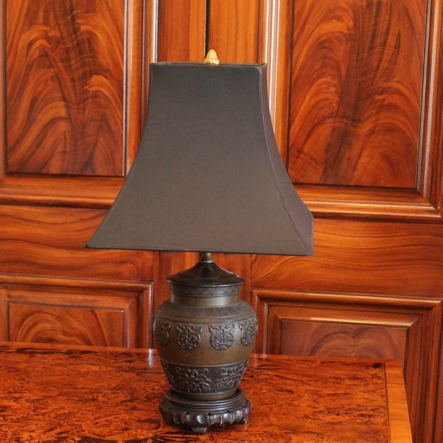 Chinese Chinese Antique Bronze Vessel Lamp For Sale - Image 3 of 10