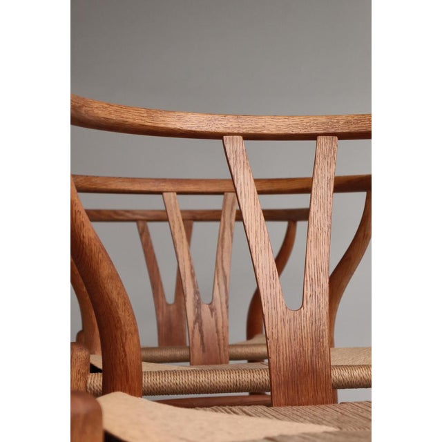 Wishbone Chairs by Hans J. Wegner for Carl Hansen & Sons, 1960s, Set of 6 For Sale - Image 3 of 18
