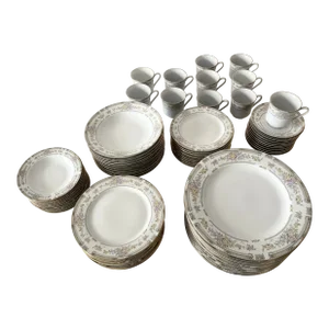 Southampton 223 by Excel Fine China Set for 11 - 77 Pieces Excellent "Mint" Condition.