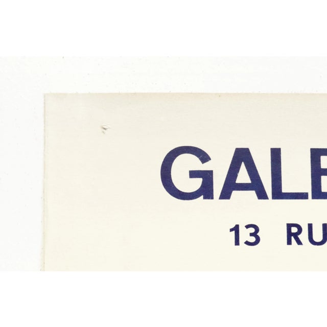 1960s 1967 French Exhibition Poster, Tony Agostini, Galerie De La Lumiere For Sale - Image 5 of 9