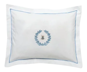 Napoleon Bee Wreath Boudoir Pillow Cover, Embroidered