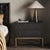 Wood Four Hands Fiona Nightstand - Black Raffia For Sale - Image 7 of 12