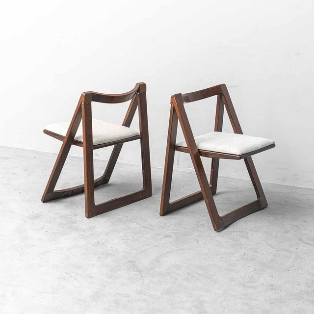 Folding Chairs Trieste Model attributed to Jacober & Bazzani, 1970s, Set of 4 For Sale - Image 10 of 10