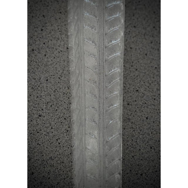 Mid-Century Modern Sandblasted Murano Art Glass Wall Light, 2000s For Sale - Image 3 of 9