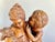 French Walnut Carved Figuritive Sculpture of Boy & Girl For Sale - Image 4 of 9
