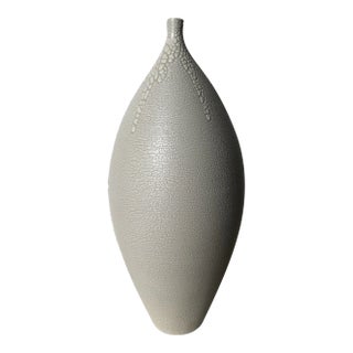 Early 21st Century Modern Textured Glaze Vase For Sale