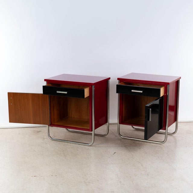 An iconic duo for the style-conscious bedroom: These original bedside tables from the 1930s demonstrate how contemporary...