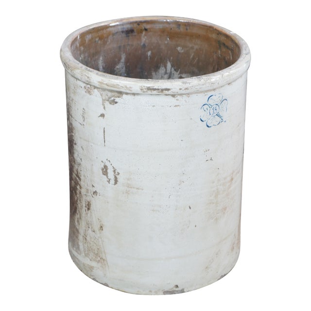 Antique Alabama Miller Pottery 15 Gallon Salt Glaze Stoneware Crock Butter Churn For Sale