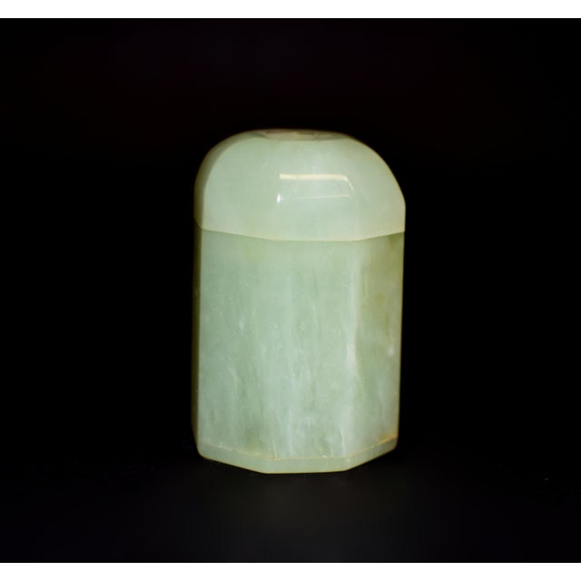 Serpentine Gemstone Toothpick Holder Incense Matchstick Vanity Use For Sale - Image 9 of 15