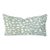Jan Showers for Kravet Lynx Dot in Ciel Pillow Cover - Rectangle Lumbar - Light Blue With Cream Animal Spot Linen Print Cushion Case For Sale