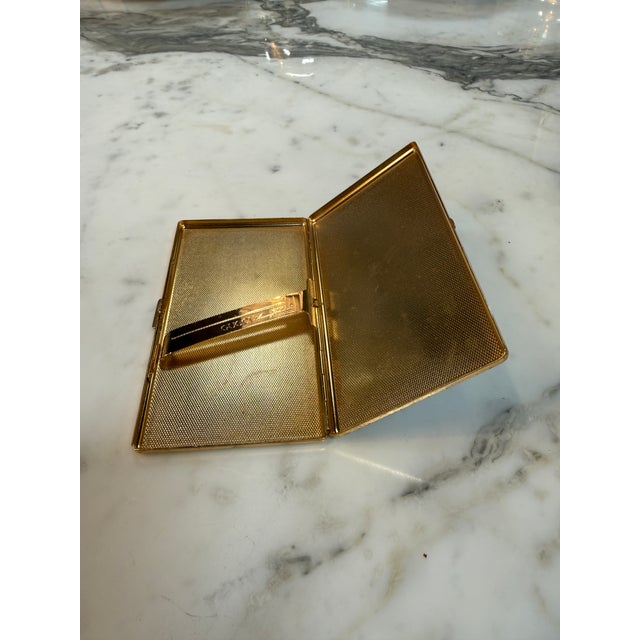 1970s Brown Gucci Lacquer Cigarette Case With Web Gg Stripe, Italy, 1970s For Sale - Image 5 of 7