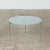 Minimalist side table by Ward Bennett for Brickel Associates, c.1970s, USA. The round table features a steel chrome plated...