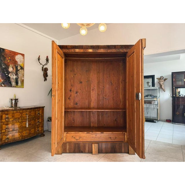 Antique Empire Columned Hall Cabinet For Sale - Image 10 of 18