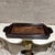 For your consideration, an art deco era exotic solid wood serving tray. Carved from a single wood slab. Exotic rosewood....